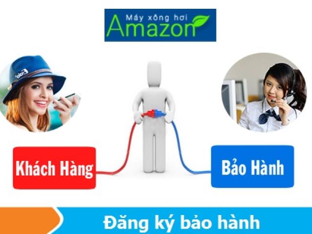 Hướng dẫn đăng ký bảo hành máy xông hơi Amazon
